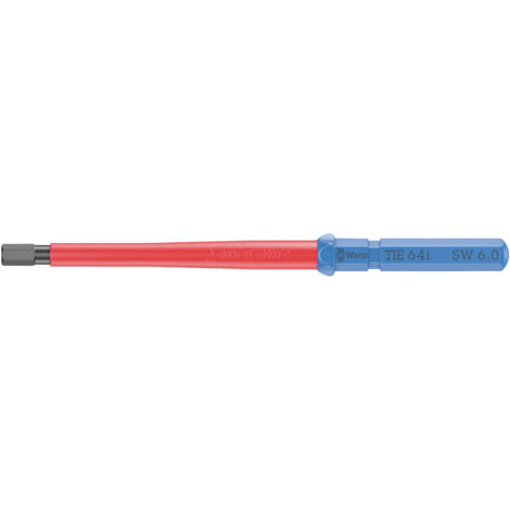 Wera Kraftform Kompakt VDE 64 i 6,0 x 157 mm TIE Elektriker Innen-Sechskant Wechselklinge 6.0 mm