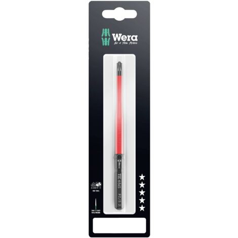 Wera Kraftform Kompakt VDE 65 iS PZ/S  2x157 mm TIE SB pour électricien plus/moins Lame interchange