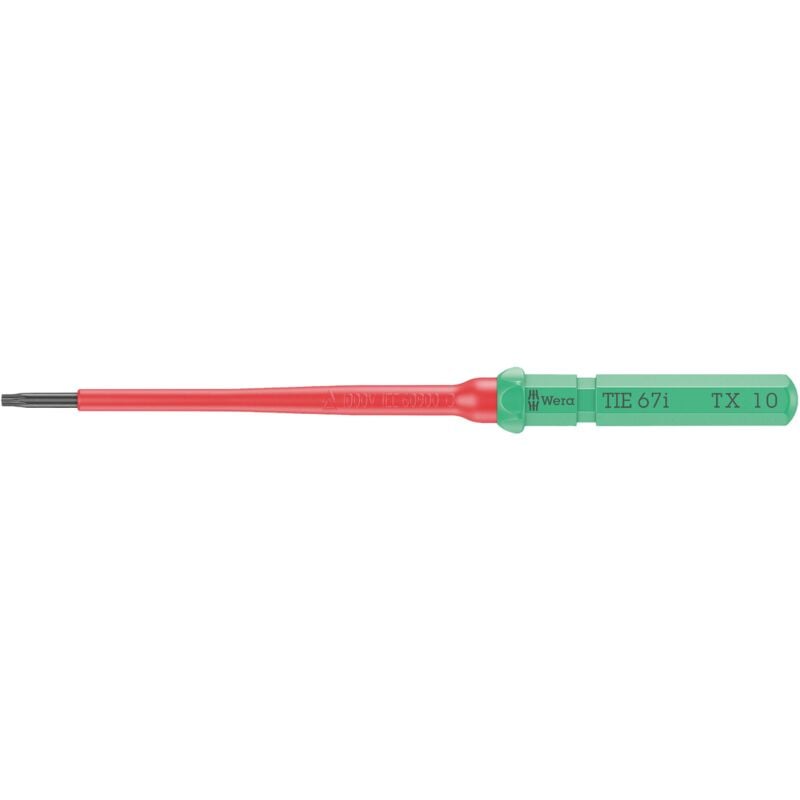 Wera - Kraftform Kompakt vde 67 i tx 10 x 157 mm tie pour électricien torx Lame interchangeable tx 10 Q833773