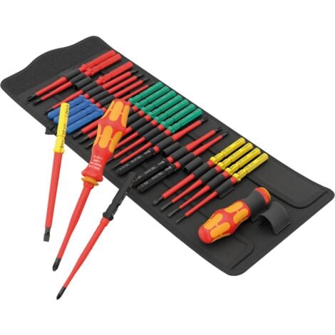 Wera Kraftform Kompakt VDE Big Pack 1 VDE-Wechselklingen Set Handhalter, 26-tlg.