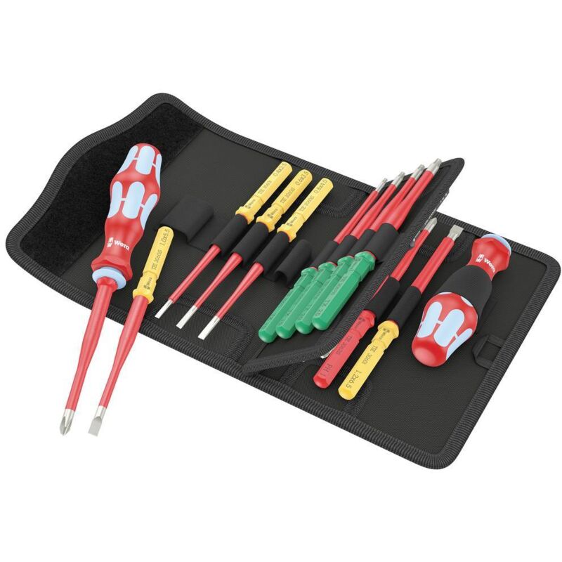 Wera - Kraftform Kompakt vde Stainless 17 extra slim 1 pour électricien Lots de lames de rechange