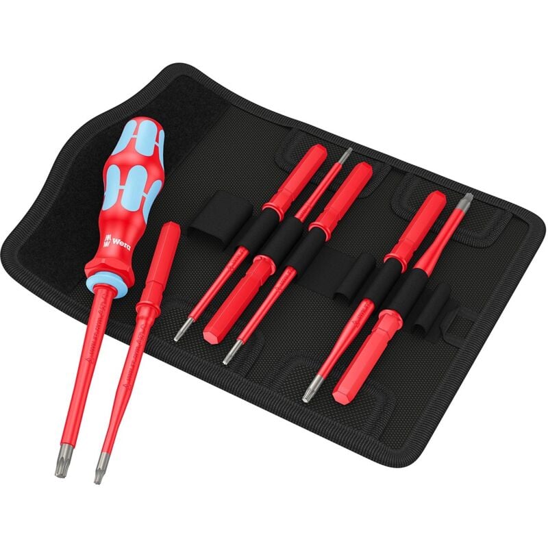 Set de tournevis isolés Kraftform Kompakt vde Wera kk vde Stainless 8 extra slim 1 (8 pièces)