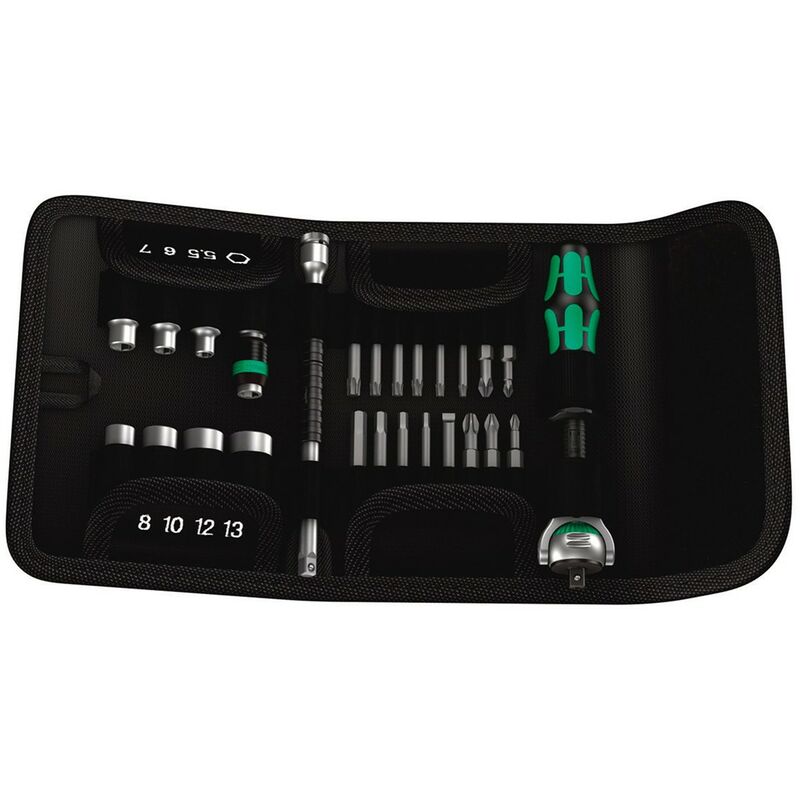 Set di bussole e inserti per avvitare 1/4 Wera kk