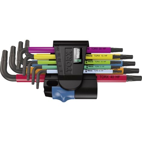 Set clé allen 9 unités Multicolor HF Wera