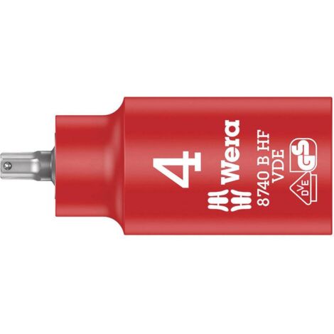 Wera Portalampada VDE rossa isolata 55 mm