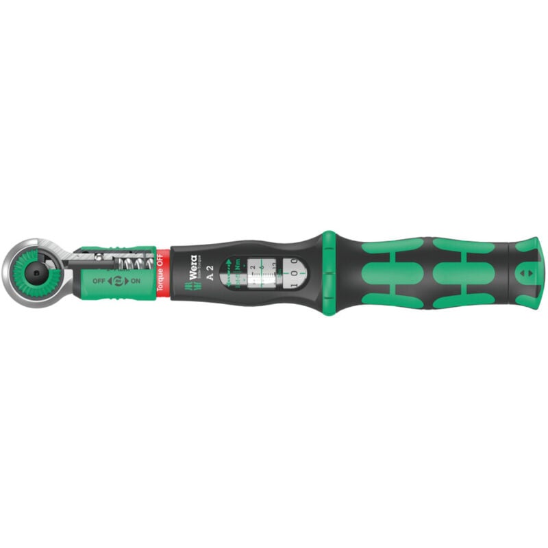 Clé dynamométrique Wera Safe-Torque a 2 avec entraînement hexagonal 1/4', 2-12 Nm