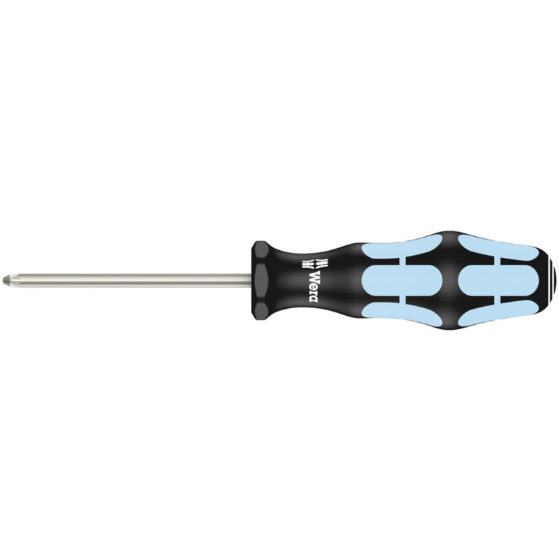 Wera Schwarz Kreuzschlitz-Schraubendreher Pozidriv Stainless Pz 1X 80Mm Rostfr.