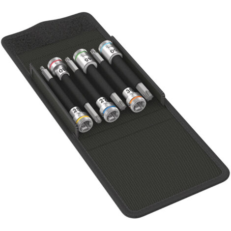 WERA Schraubendrehereinsatz 3/8" Set Set mit Haltefunktion T25-50 lang