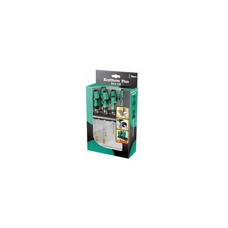 Wera Schraubendrehersatz 334/355/6 Schlitz/PZ