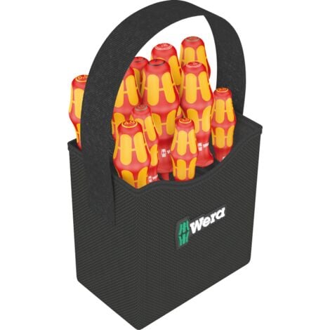 Schraubendrehersatz Kraftform 2go 100 11teilig VDE-Schraubendreher Textilköcher