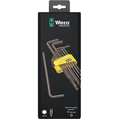 Wera set di 13 chiavi a cricchetto Hex-Plus BlackLaser