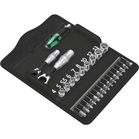 WERA Steckschlüssel Set Kraftform Kompakt 27-teilig Zyklop Mini 2