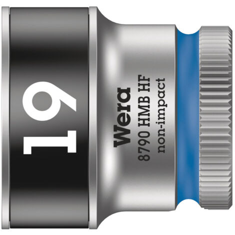 WERA Steckschlüsseleinsatz 6-kant 3/8" 19mm mit Haltefunktion