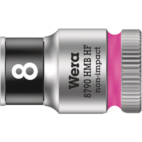 WERA Steckschlüsseleinsatz 6-kant 3/8" 8mm mit Haltefunktion