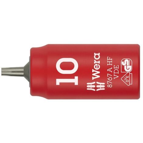 WERA Steckschlüsseleinsatz 8767 A VDE HF 1/4 ″TX 10 Länge 36 mm