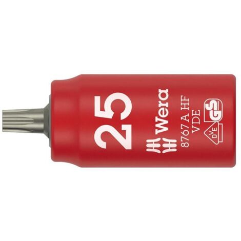 WERA Steckschlüsseleinsatz 8767 A VDE HF 1/4 ″TX 25 Länge 36 mm