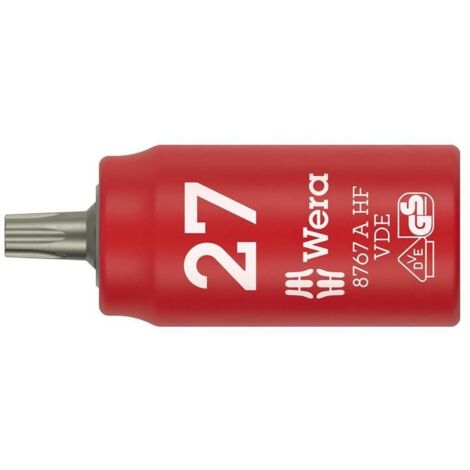 WERA Steckschlüsseleinsatz 8767 A VDE HF 1/4 ″TX 27 Länge 36 mm