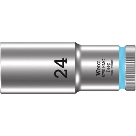 Wera Steckschlüsseleinsatz 8790 HMC Deep 1/2 Zoll-Antrieb, 24 x 83 mm