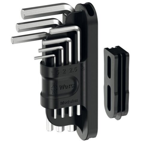 Wera Tool-Check Modular Llaves acodadas Hex-Plus 1, 7 piezas