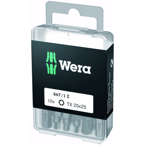 Wera - TORX-Bits DIY-Box, TX 10x25 mm - 05072406001