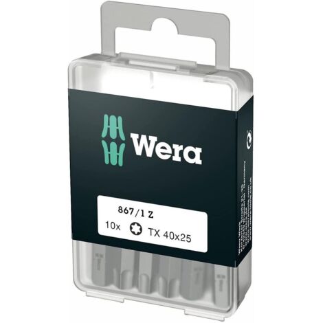 Wera - TORX-Bits DIY-Box, TX 40x25 mm - 05072412001