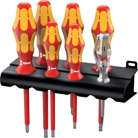 Schraubendreher-Satz Serie 160 i/7 VDE + Rack Schlitz/Phillips 7-teilig