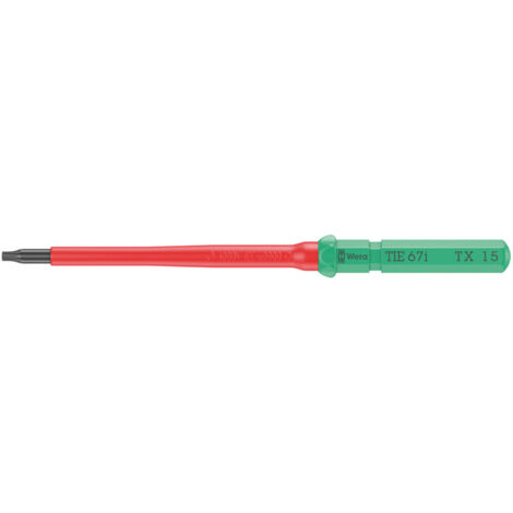 Wera VDE Wechselklinge für TX Schrauben, Kraftform Kompakt VDE 67 i TX Take it easy, TX 15 x 157 mm