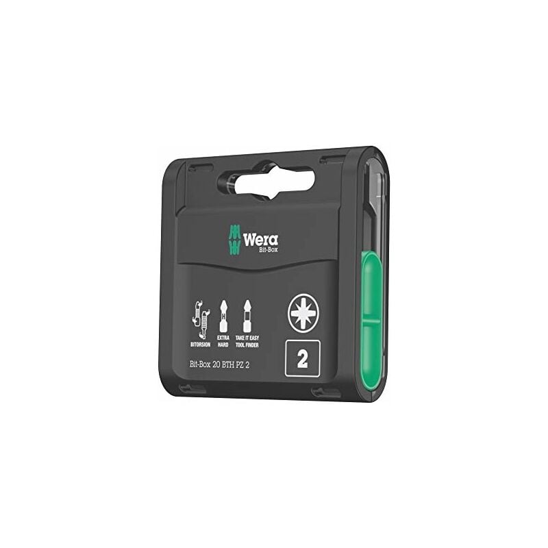 FP - wera 05057762001 bit-box 20 bth pz 2 boîte dembouts, noir, set de 20 pièces