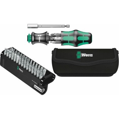 WERA Werkzeug-Set, Kraftform Kompakt 28 + Bit-Check 30 Metal 1, 36-teilig
