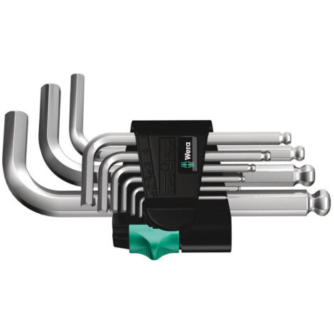 Wera - Winkelschlüsselsatz, metrisch, gestellverchromt - 05133163001