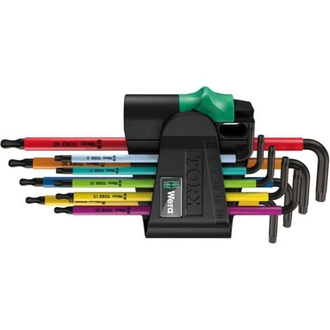 WERA Winkelschraubendr.-Satz 9tlg. Multicolor