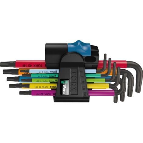 WERA Winkelschraubendr.-Satz 9tlg. Multicolor HF