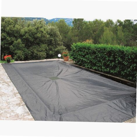 Werka Pro – Bâche de piscine rectangulaire 6 x 10 m – Densité 140 g/m² – Œillets en aluminium tous les 50 cm – Protection anti UV