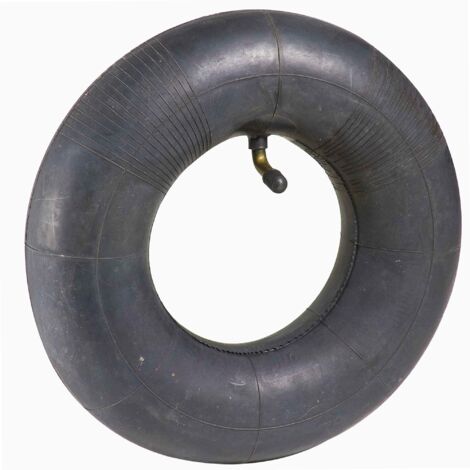 Werka Pro – Chambre à air gonflable 6'' 160x50mm – Caoutchouc noir – Valve courbée – Bouchon de protection – Compatible chariots et diables