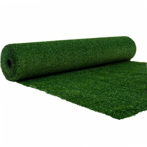 Werka Pro – Gazon synthétique 1 cm – 1 x 4 m – Surface 4m² – Polyéthylène fibrillé – Traitement anti UV pour extérieur - PRO 1 X