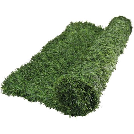 Werka Pro – Haie artificielle verte 1 x 3m – Structure en acier et PVC – 90 brins pour séparation esthétique – Pour espaces extérieurs - PRO 1 X