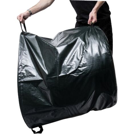 Werka Pro – Sac à déchets 270 litres Ø68x75cm – 3 poignées – Grammage 200 g/m² – Pour débris de jardin et déchets verts