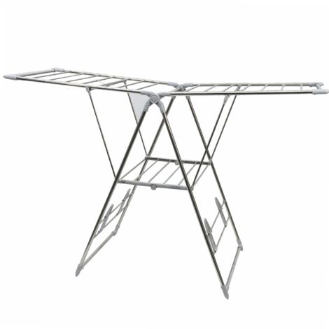 Werka Pro – Séchoir à linge inox 18 mètres – Épaisseur tubes 0,45 mm – Dimensions L. 1,52 m x H. 98 cm x l. 60,5 cm – Pour usage intérieur et extérieur