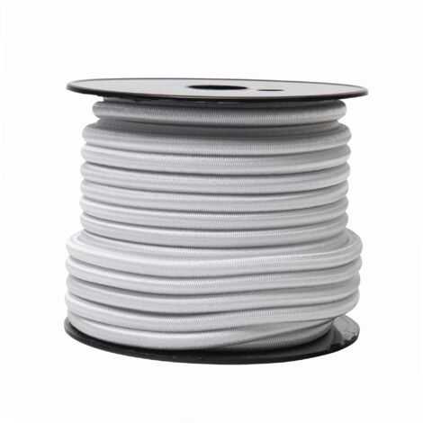 Werka Pro – Tendeur élastique blanc Ø 8mm x 20m – Traité anti UV – Pour maintien de bâches et fixation structures légères