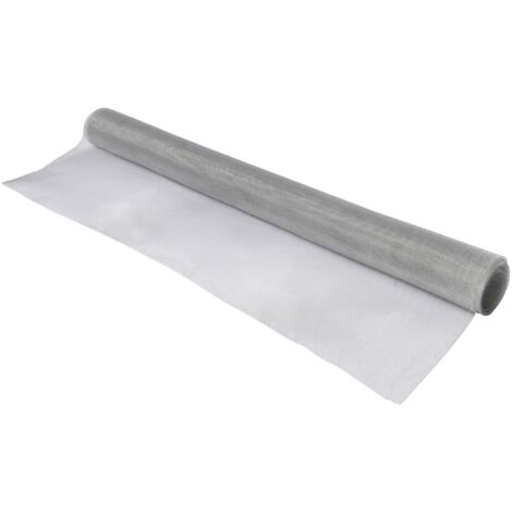 Werka Pro – Tulle moustiquaire aluminium 100x250cm – Stable aux UV – Lavable et découpable – Excellente visibilité contre les insectes