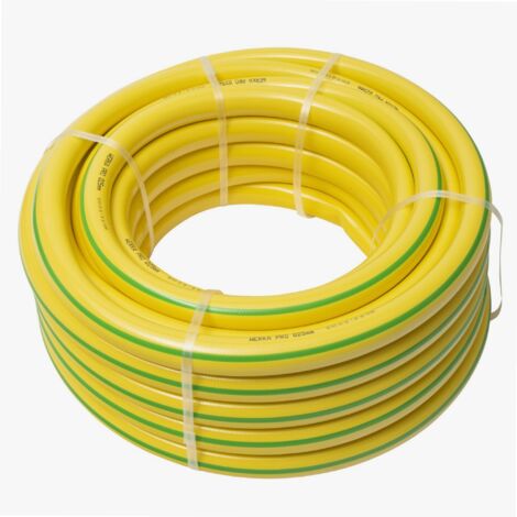 Werka Pro – Tuyau d'arrosage renforcé 20 m Ø25mm – Anti-vrille – 20 bars – PVC et fibre textile – Anti UV et algues
