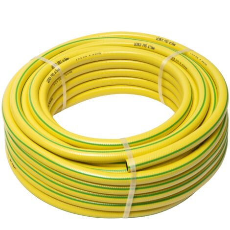 Werka Pro – Tuyau d'arrosage renforcé 25 m – Ø15 mm anti-vrille – 150 g/m – Résistant aux UV et aux algues – Pression max 24 bars - PRO 150 G