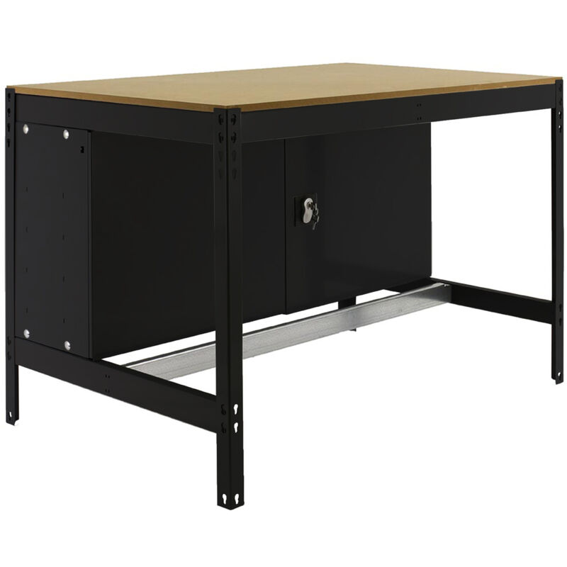 Établi BUFFALO avec armoire HxLxP 84x90x61cm Capacité de charge 400kg anthracite