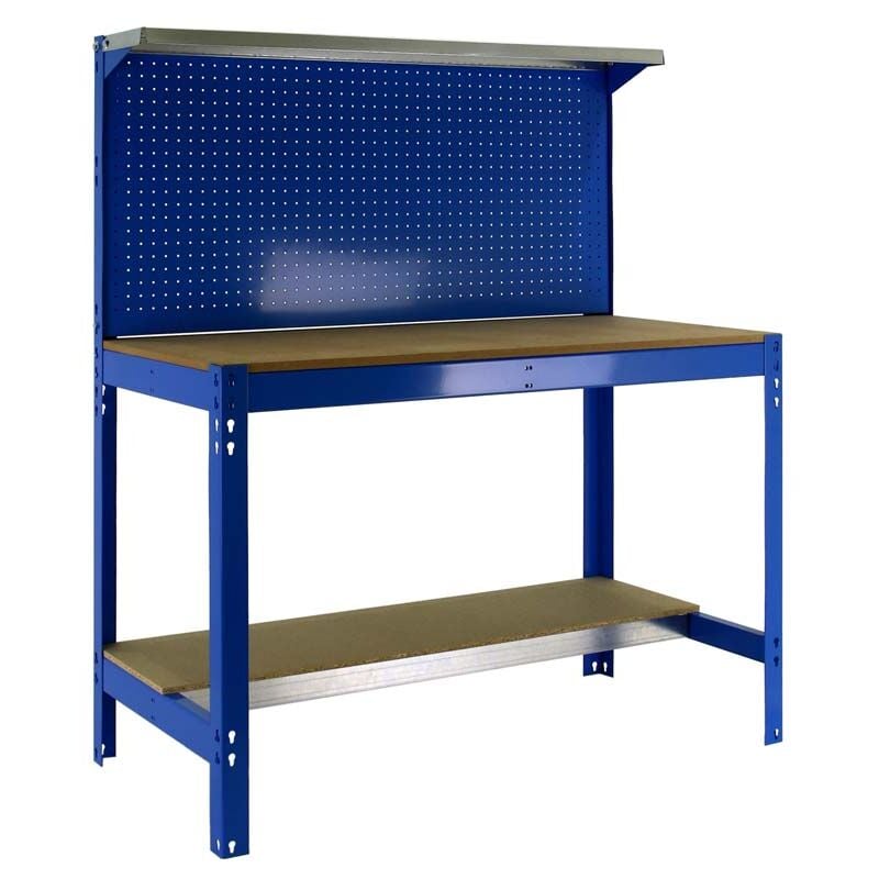 Proregal-zertifizierte Qualitätsprodukte - Etabli buffalo avec paroi à outils et étagère HxLxP 84x90x61cm Capacité de charge 400kg Bleu