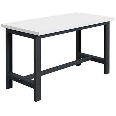 Werkbank mit Wärmewiderstand 500kg - Platte 1500x750x40mm - Anthrazitgrau RAL7016 - W010020069-GA