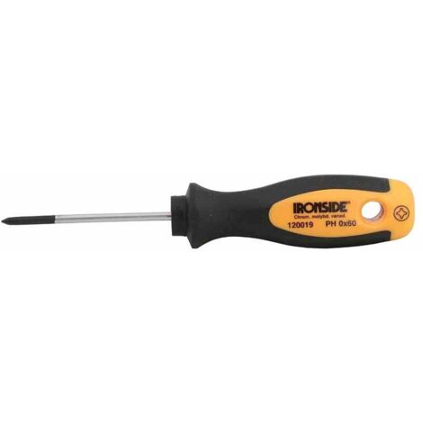 Werkstattschraubendreher PH 0 x 60 mm 2-Komponenten-Griff Chrom-Vanadium-Stahl