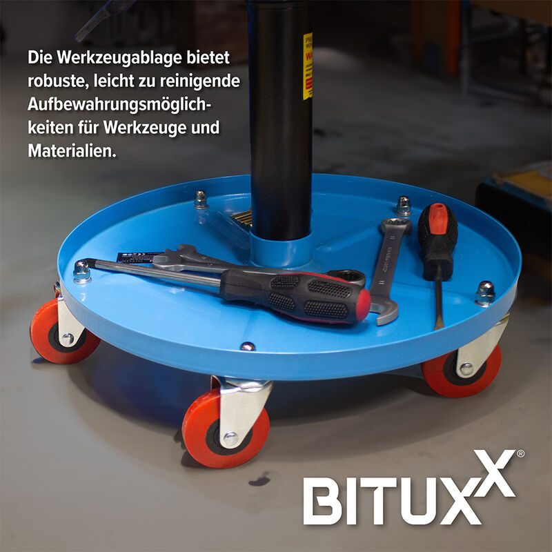Werkstattstuhl Werkstatthocker Werkstattsitz Drehhocker Verstellbar KFZ Hocker
