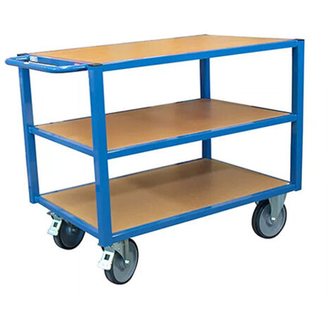 Werkstattwagen 500 kg - 3 Holzablagen 1300x800 mm - 880006443