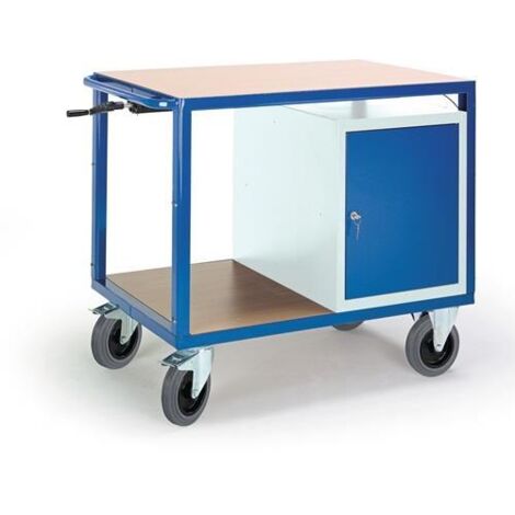 Werkstattwagen H980xB1160xT700mm lichtgrau/enzianblau ROLLCART