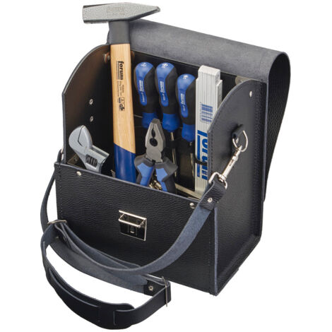 Werkzeug-Tasche Leder 280x140x210mm FORUM